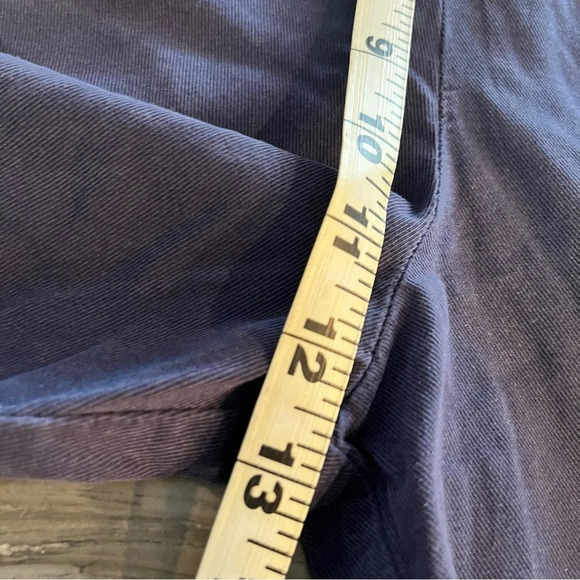 NWOT J Peterman Navy Wide Leg Cropped Nautical Cuffed Sailor Pants 12 - Picture 6 of 11